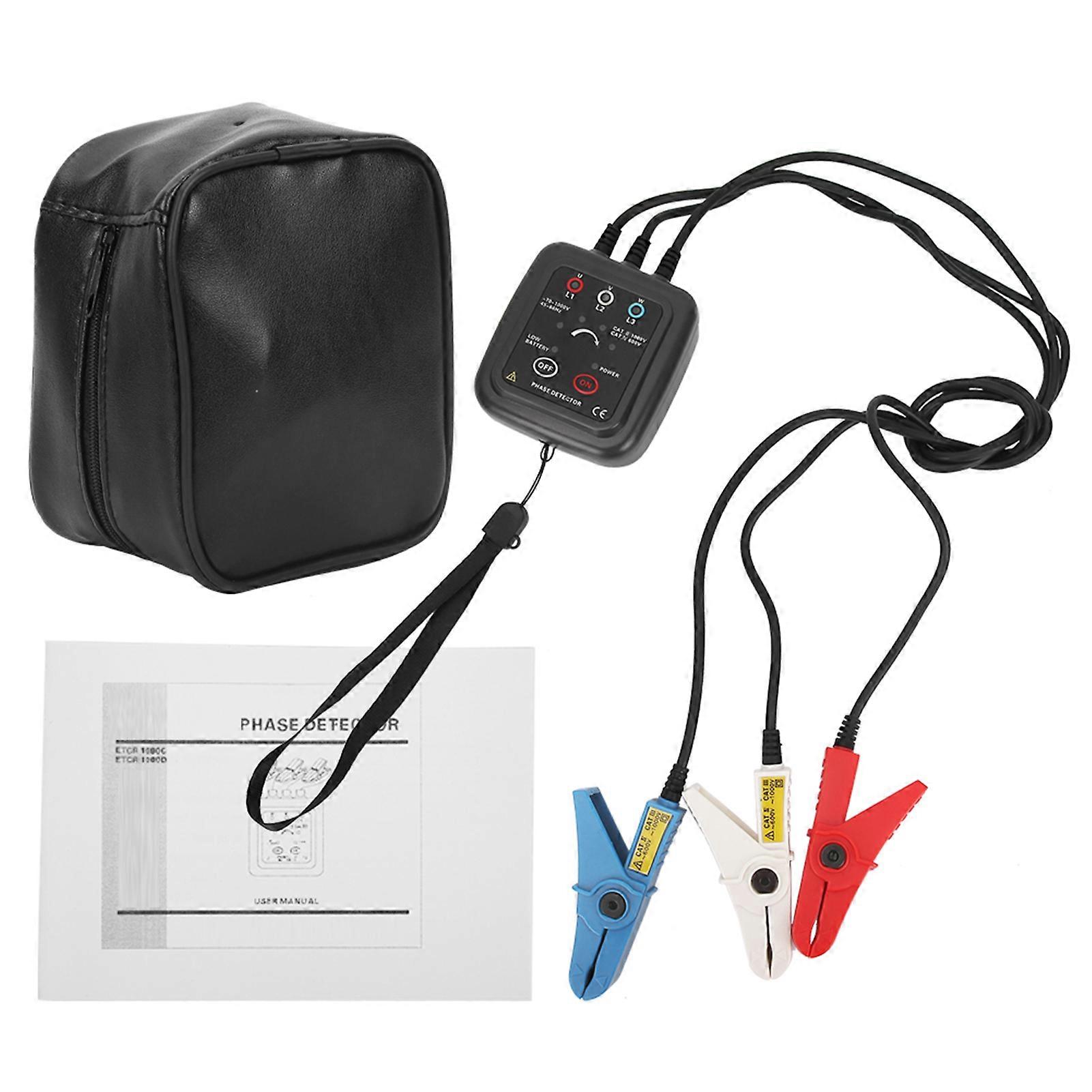 AC 70-1000V ETCR1000C Non Contact Phase Sequence Detector Magnetic Base Phase Meter YEMAA