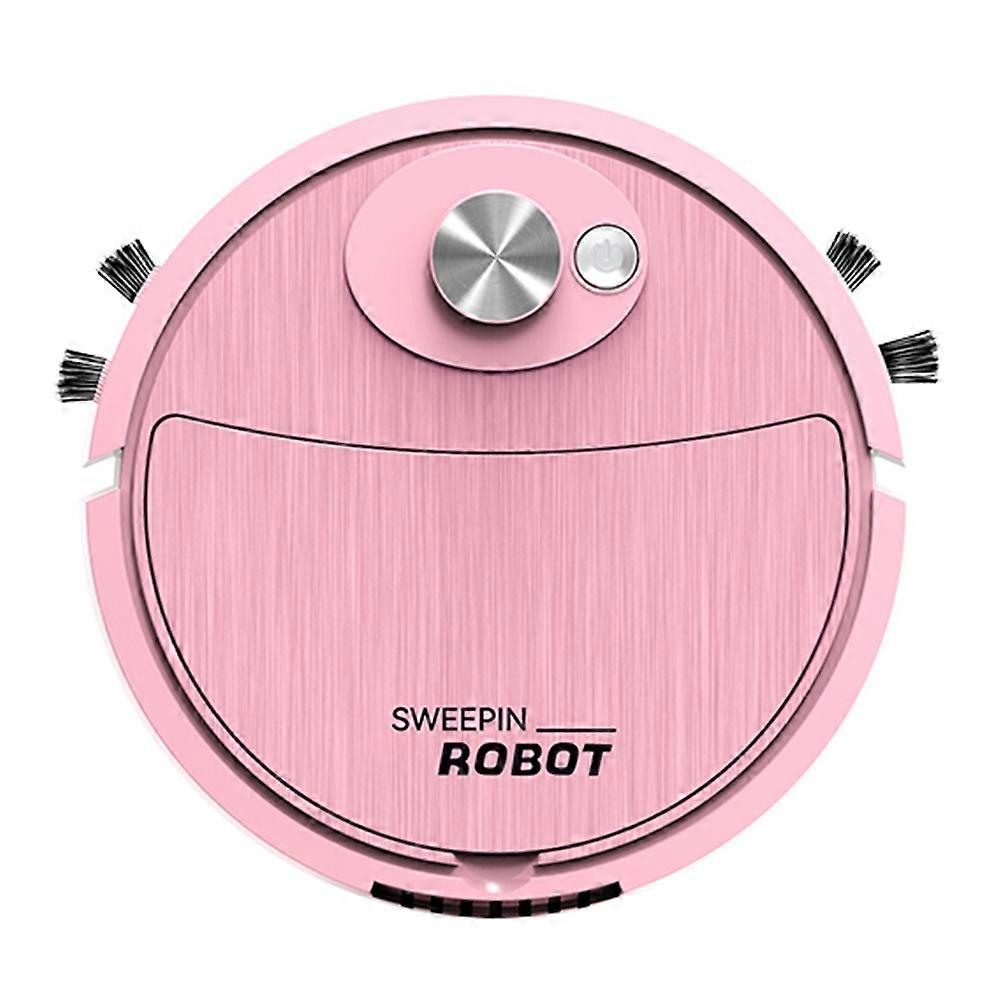 8088 3-in-1 Function Smart Sweeping Robot Rechargeable Wireless Floor Vacuum Cleaner - Pink