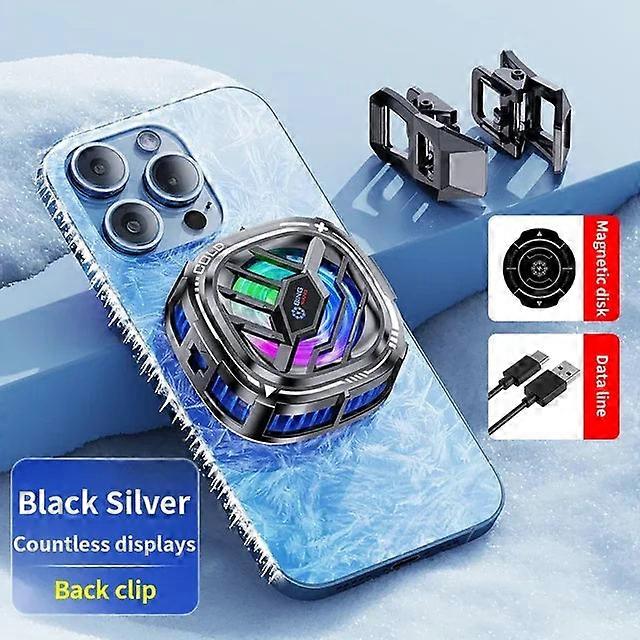Magnetic Semiconductor Mobile Phone With Digital Display Coog Fan For Iphone Samsung Xiaomi Pubg Game Flat Radiator