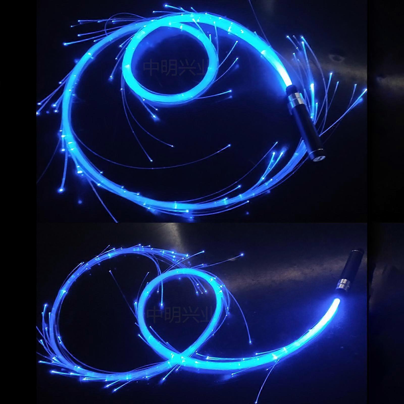 Hand Throwing Glowing Fiber Whip Ambient Light Props