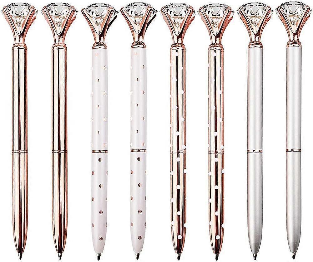 Diamond Pen Rose Gold Pen Crystal Ballpoint Pens Bling Metal Ballpoint Pen Office Supplies Crday