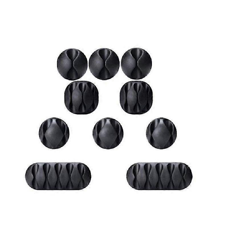 12pcs Desktop Cable Fastener Set Multi-Hole Wire Fixer Bobbin Winder Combination Winding Tool