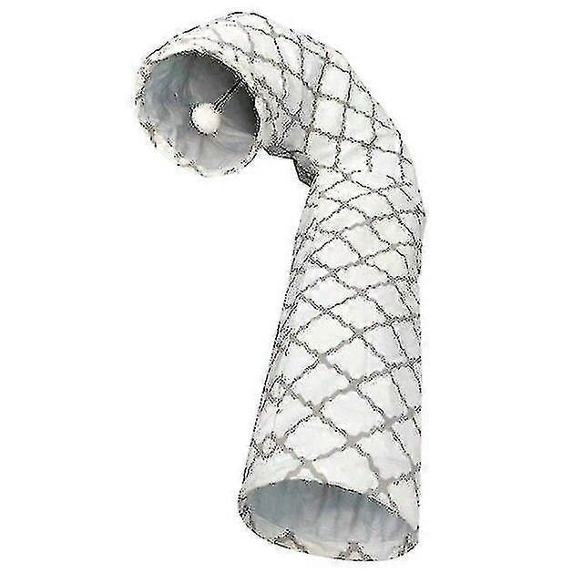 Foldable Practical Cat J Shaped Tunnel Pet Kitty Training Interactive Fun Toy Tunnel(90*62*25CM)