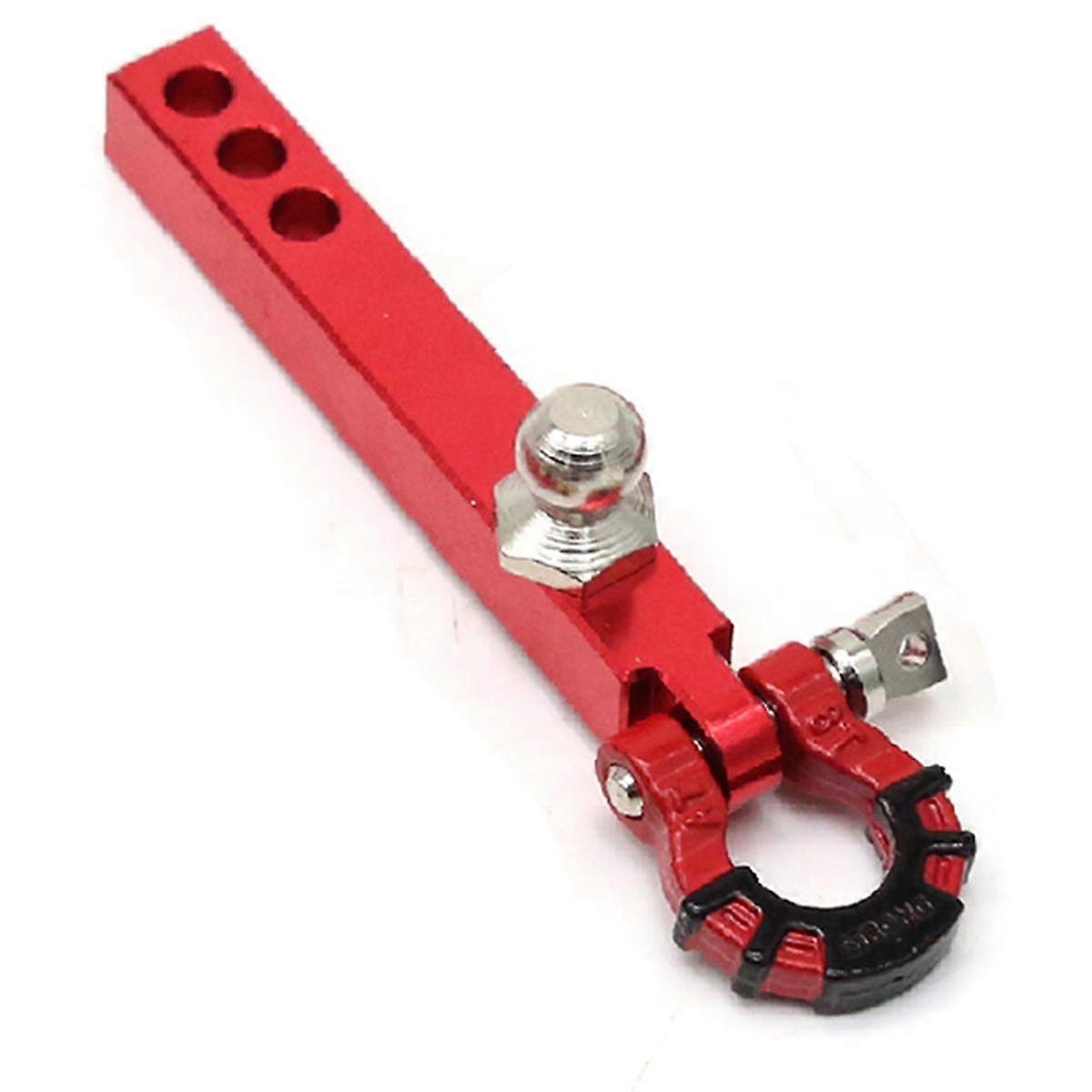 Metal Trailer Tow Hook for 1/10 RC Crawler TRX4 -6 Axial SCX10 90046 Redcat Upgrade Parts,Red