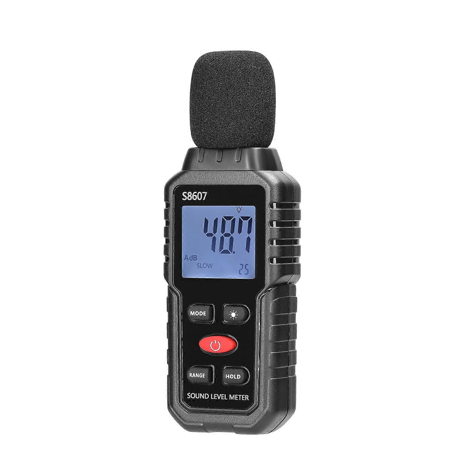 A-weighted Noise Detector 30-130dB Mini Decibel Monitoring Device High Accuracy Sound Level Meter Digital Display with Backlight