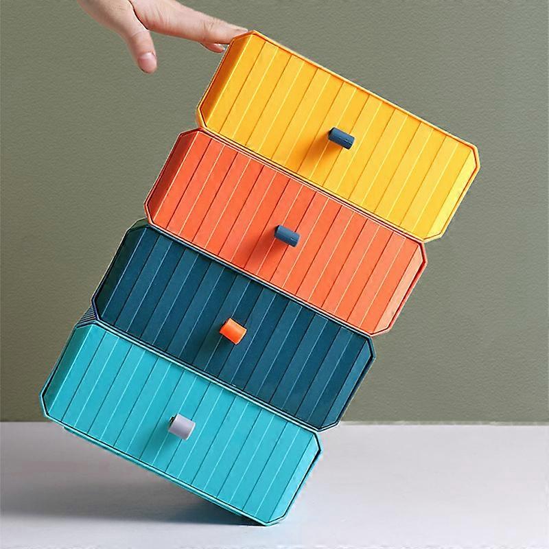Desktop Storage Stackable Drawer Box Dustproof Sundries Organizer Industrial Style for DIY Tools