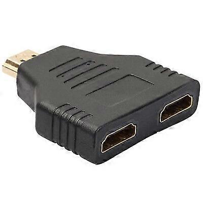 2 in 1 HDMI Cable Splitter Mini Distribution Switch Y Adapter Full HD 3D NEW