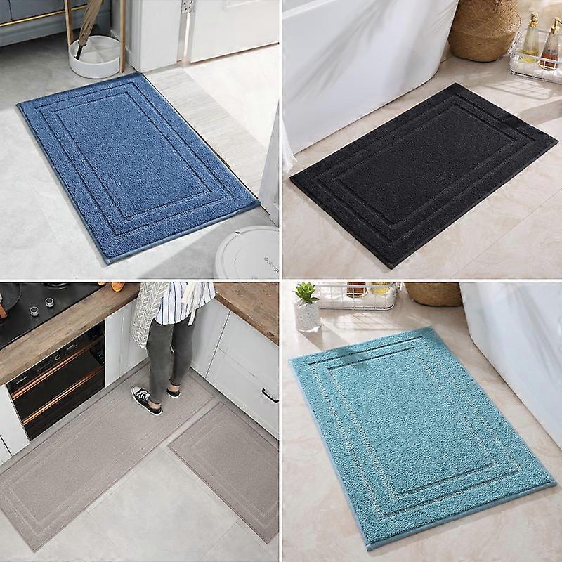 Gebänderte Badteppichmatte - 50*80cm, Grün