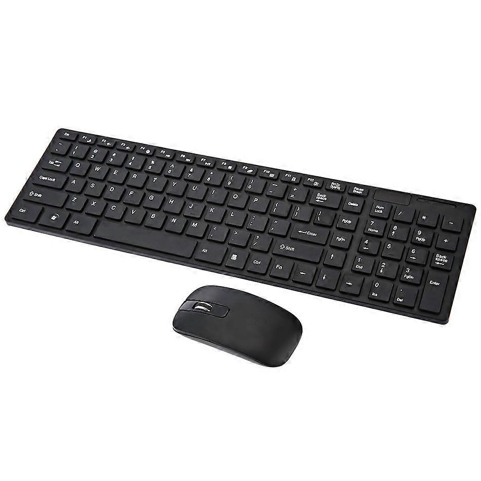 2.4G Wireless Keyboard Mouse Set Silent Keyboard and Mouse Combo Kit Ultra Slim Keyboard with Keyboard film For Notebook Laptop