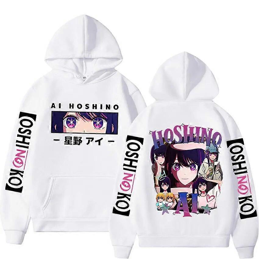 Sweat à Capuche Oshi No Ko - Impression Hoshino Ai/Rubi, Polyester, Unisexe, Tailles XXS à 4XL | Cadeau Anime