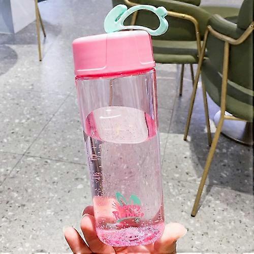 2 PCS Cute Rabbit Cup Portable Plastic Cup With Handle