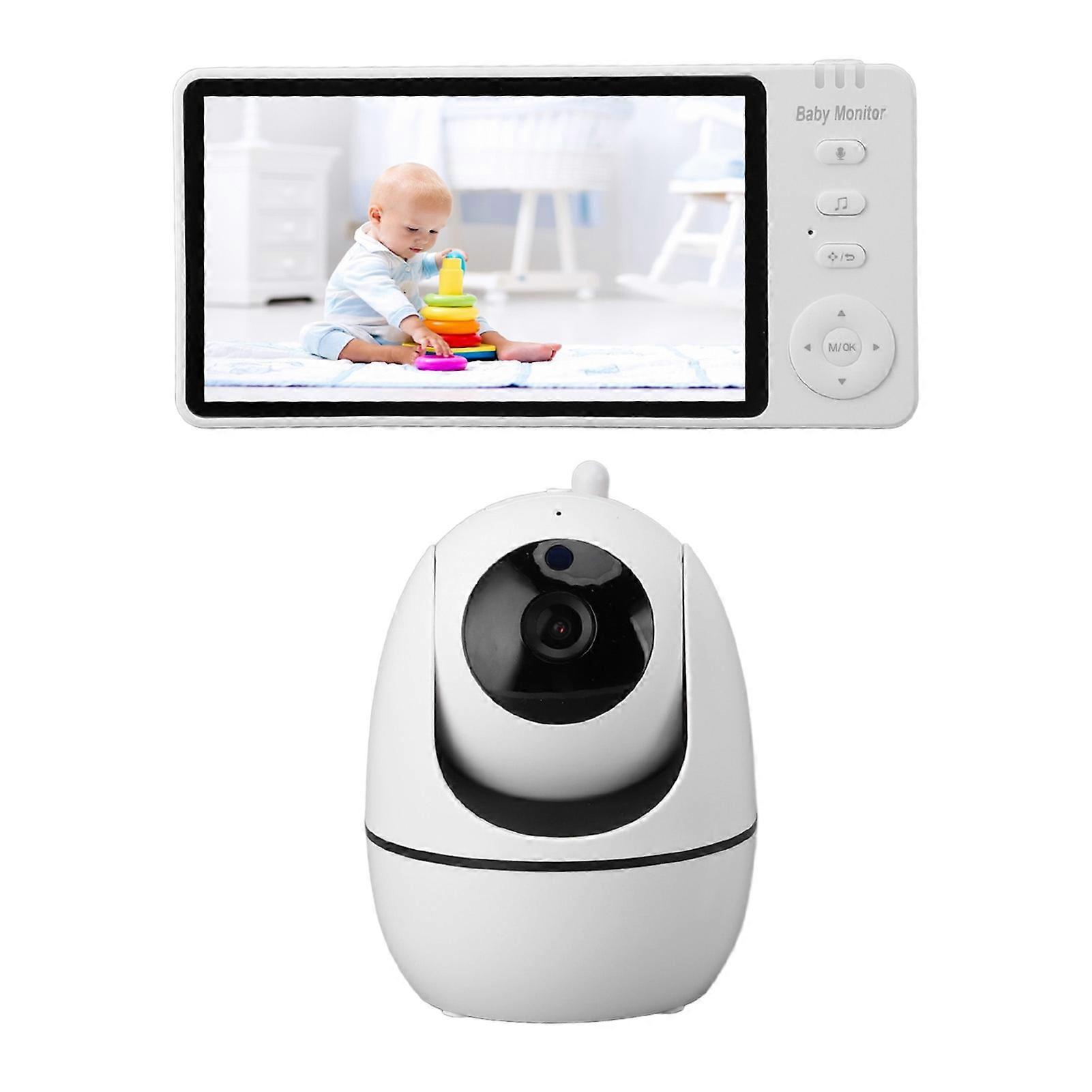 Baby Monitoring Camera 5in HD LCD Display Night Vision Remote Control Pan Tilt Zoom Camera Up to 1000ft Surveillance System