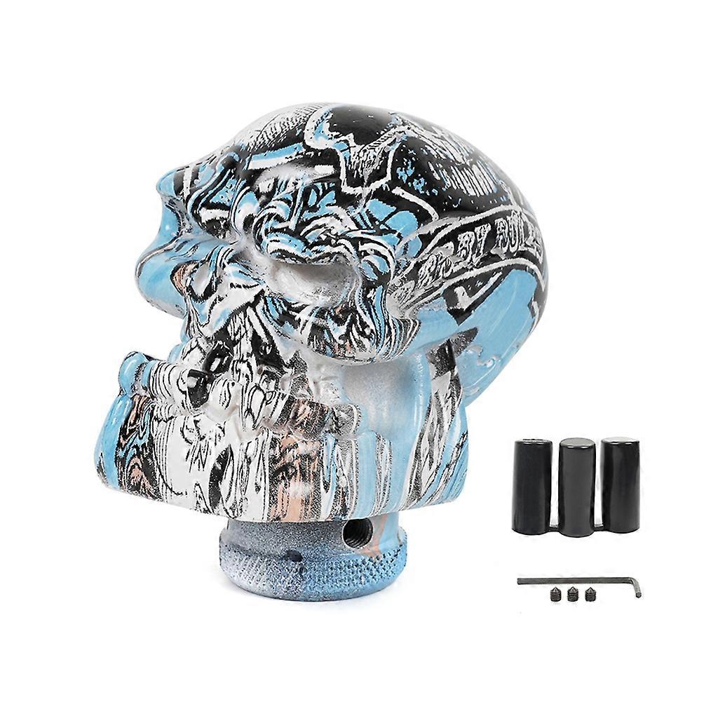 Auto Shift Knob Gear Shifter Knobs Head Transmission Universal with 3 Adapters