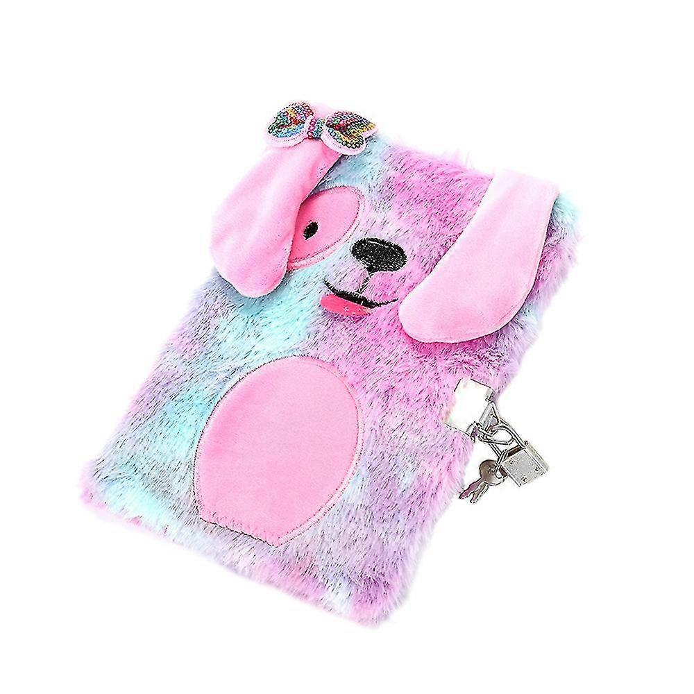 Diary Notebook New Cute Fashion Plush Notebook With Lock