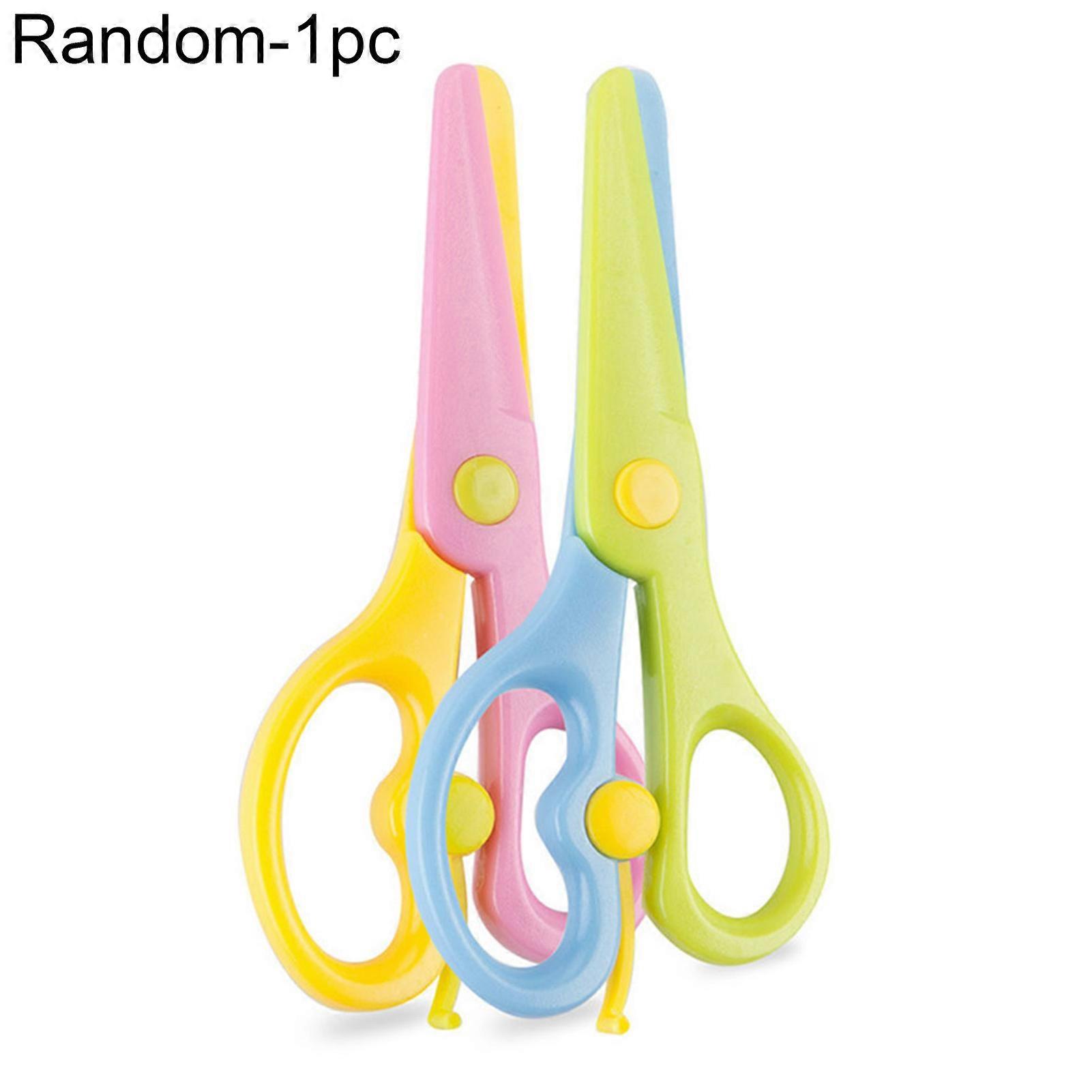 مقص مصغر ملون أصابع سلامة الاطفال قطع ورقة واقية أداة DIY kaesi