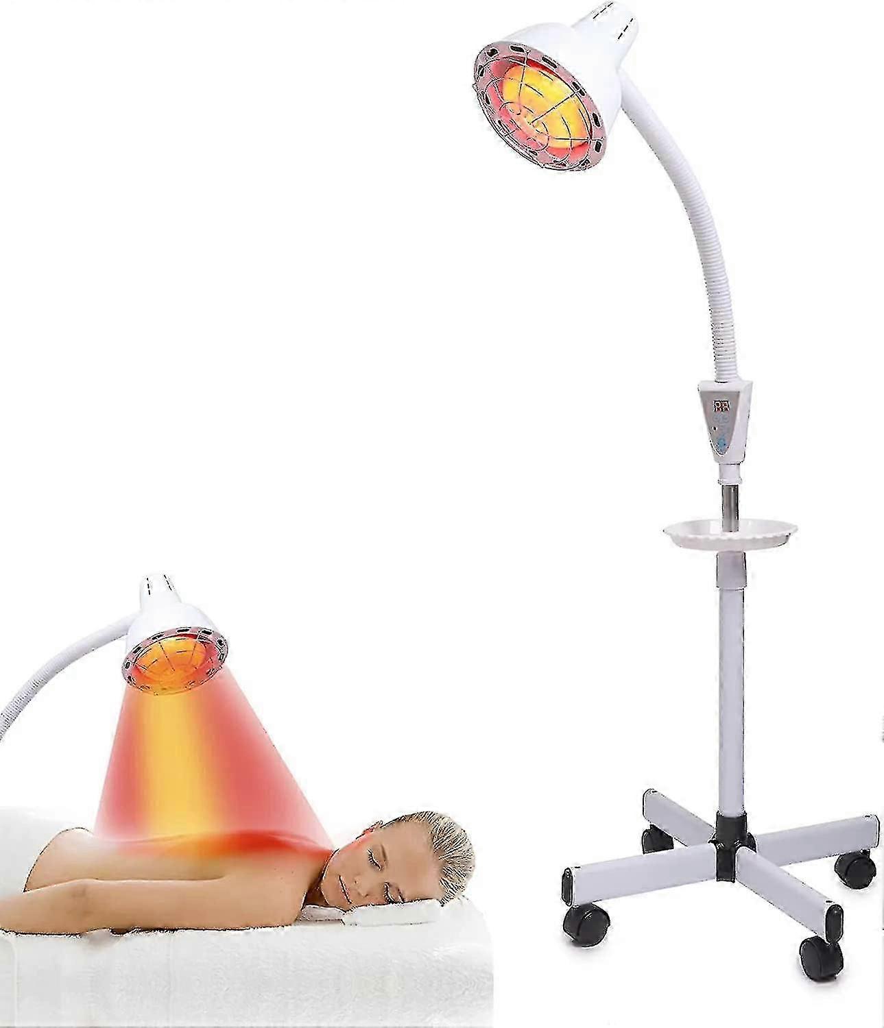 Infrared-light-red-heat-lamp - 275w Near Red Infrared Heat Lamp For Relieve Joint Pain And Muscle Aches For Body Standing Heat Lamp(75%off)_FE06