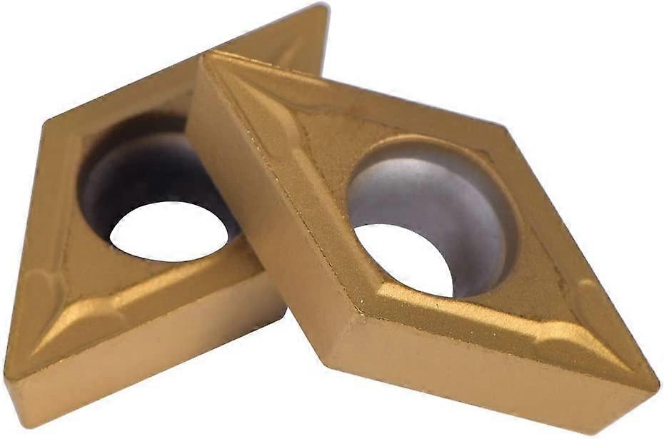 10pc Diamond Shape Carbide Insert Cutters W/Case DCMT070204 7*13mm