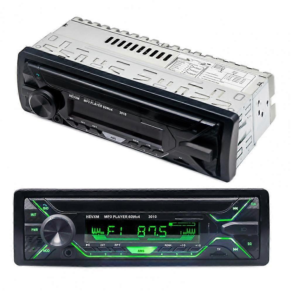 Único DIN Bluetooth In-Dash Car MP3 Player AM / FM Receptor estéreo USB AUX Rádio com controle remoto