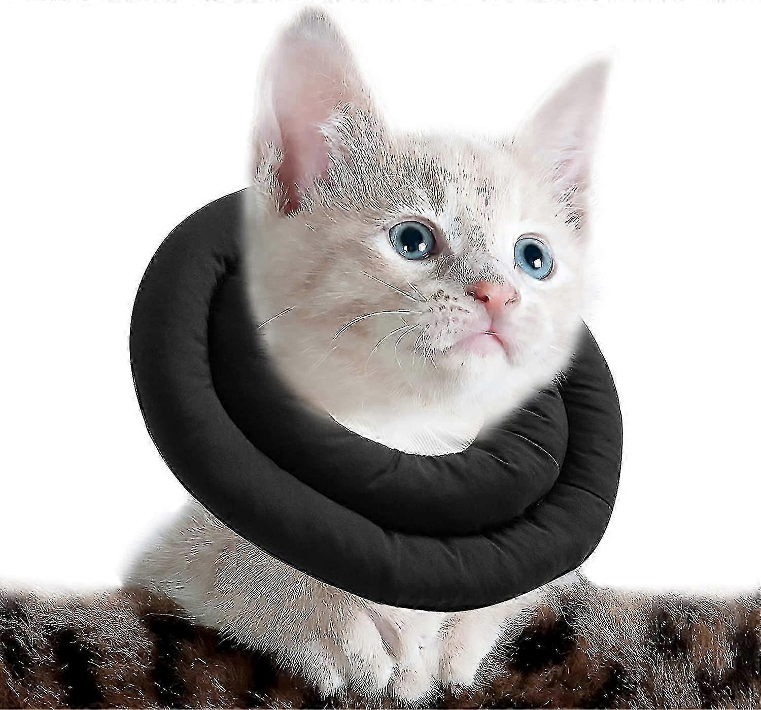 طوق مخروط من Cat قابل للتعديل مبطن بالبوليستر الناعم بعد الجراحة لمكافحة اللعق