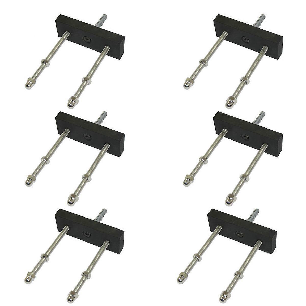 6 Pack Skateboard Floating Deck Display Wall Mount Rack Holder Hanger Fit Home Storage Display
