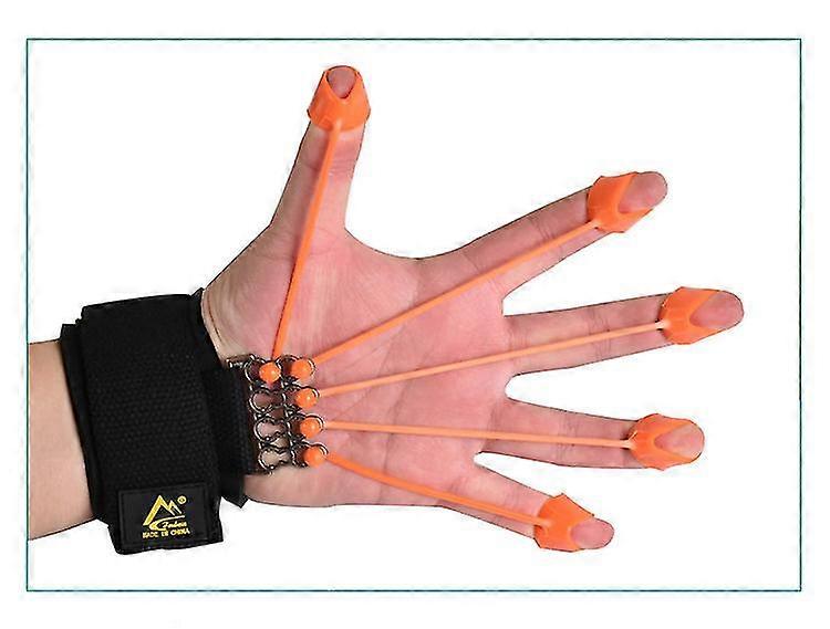 Finger Extensor Exerciser Hand Yoga Resistance Band Strength Trainer