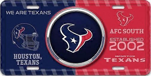 Houston Texans NFL Bullseye Matrícula
