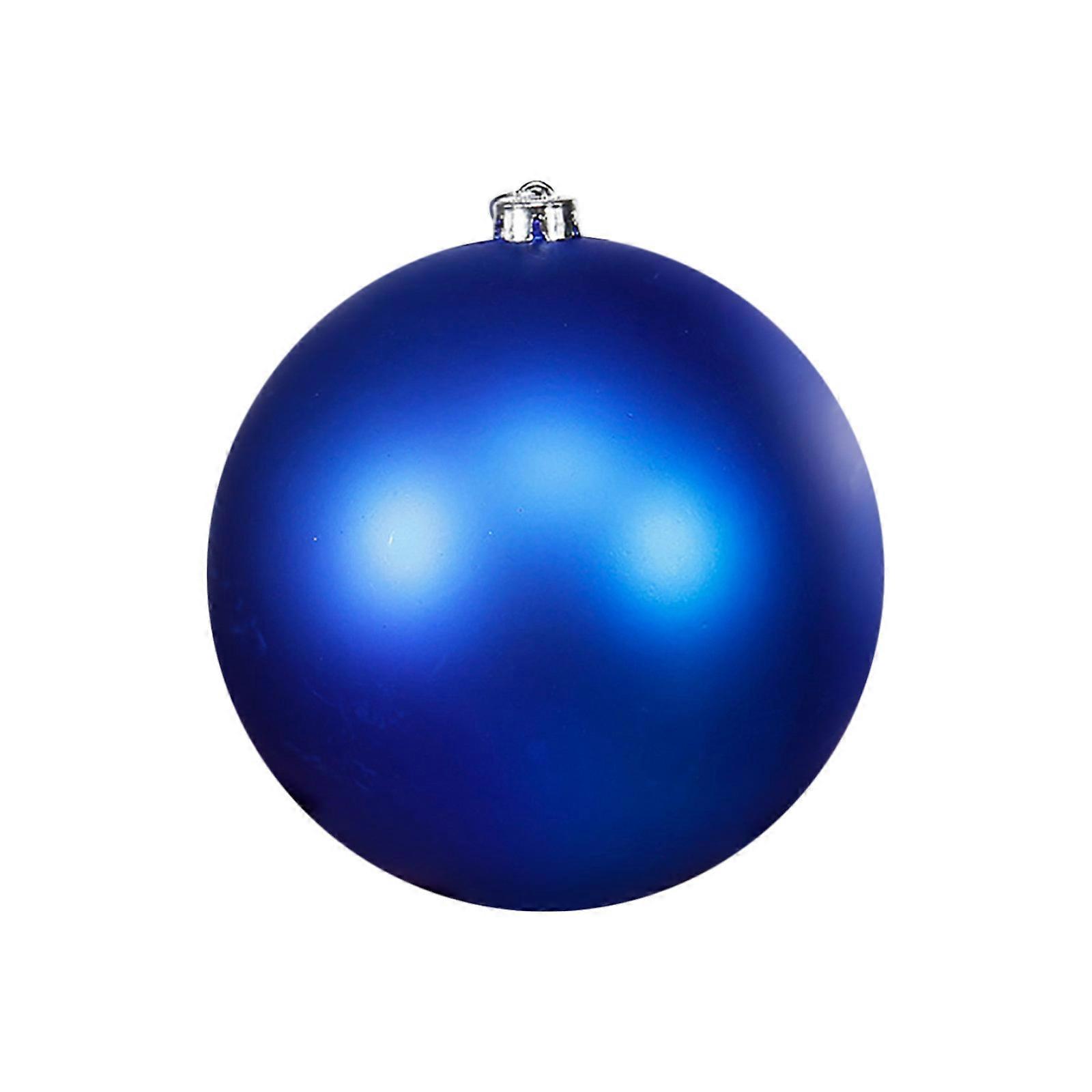 ozdoby choinkowe Niebieska matowa kula Ozdoba Nietłukąca plastikowa wiercona nasadka z drutem kwiatowym Ozdoby świąteczne do dekoracji choinki za darmo Si