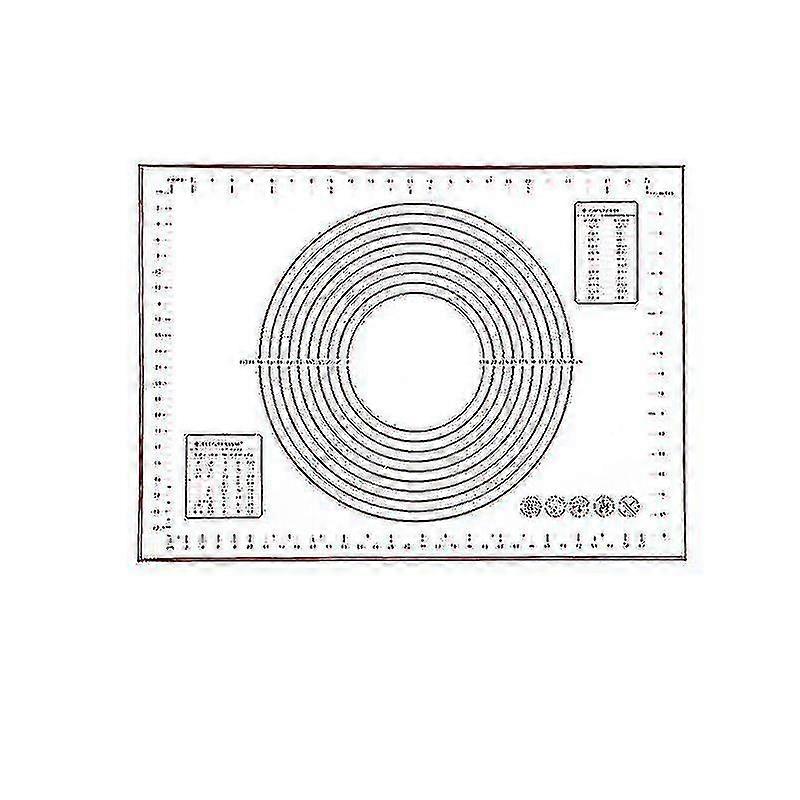 Silicone Baking Mat Non Stick Dough Mat With Measurement 1pcs-red