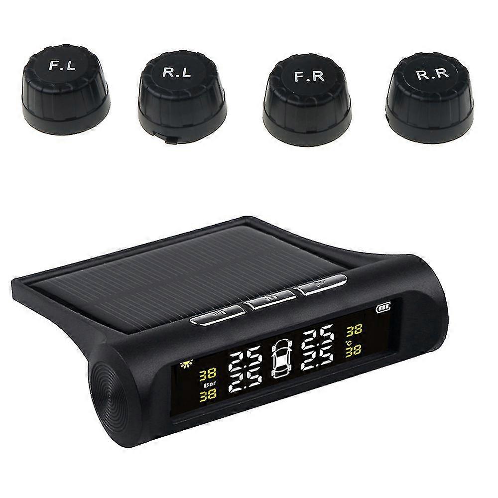 Tire Pressure Monitoring System Wireless Tpms Hd Digital Lcd Display