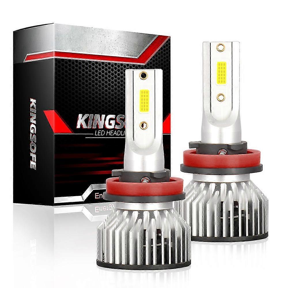 H1 Led-lamppu, 6000k ajovalot autolle ja moottoripyörälle, korvaavat autolamput halogeenilampuille ja ksenonsarjalle, 2 lamppua