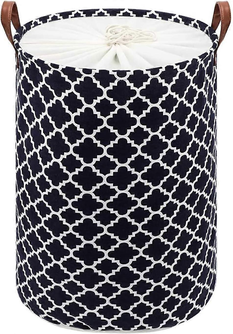 Sundries Collapsible Dirty Clothes Hamper, Diamond Shape, Black, Large