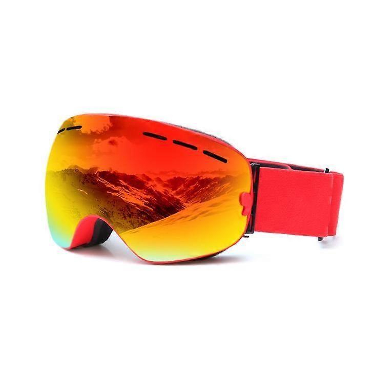Ski goggles, ski goggles for women and men, anti-fog ski goggles OTG, ski goggles for people who wear glasses, 400 UV protection, snow goggles, compat