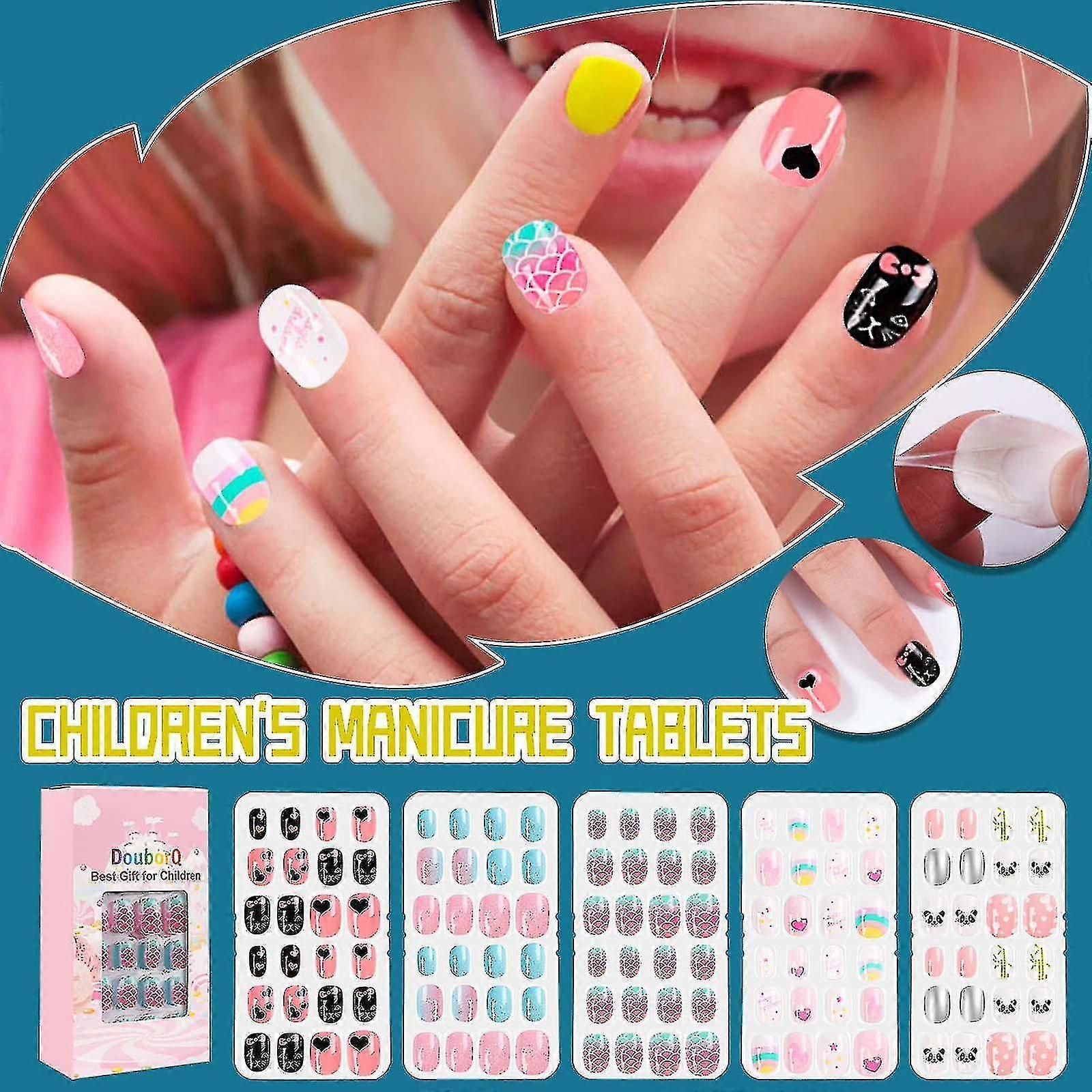 子供の爪の部分と偽の爪の部分セットのダブボルク120個