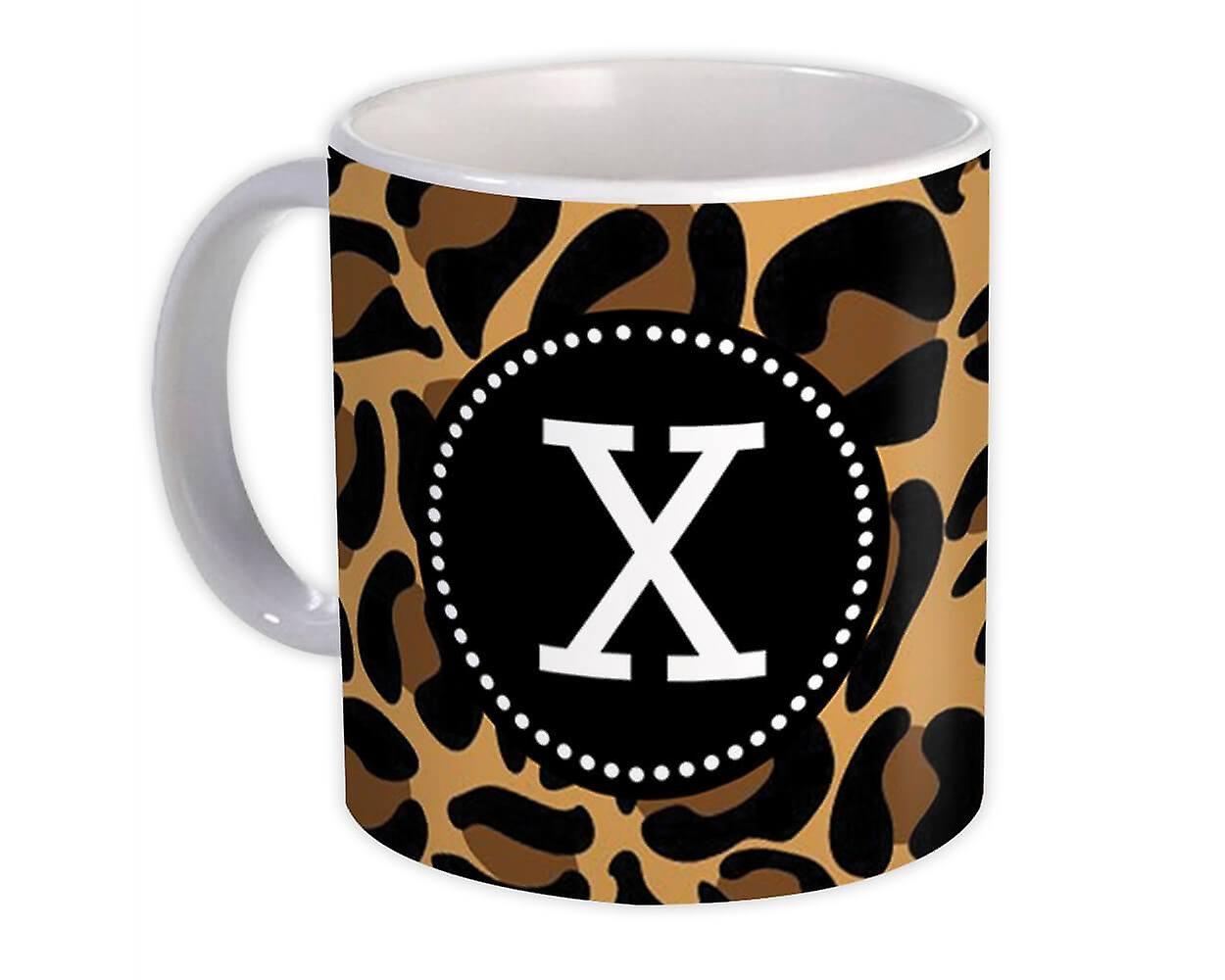 Gift Mug: Monogram Letter X Animals
