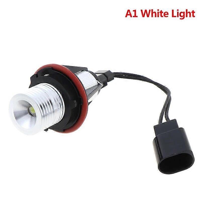 1Pc E39 E60 E87 X5 LED Angel Eye Ring Marker Side Light White Yellow LED With Bulb Connector Cable