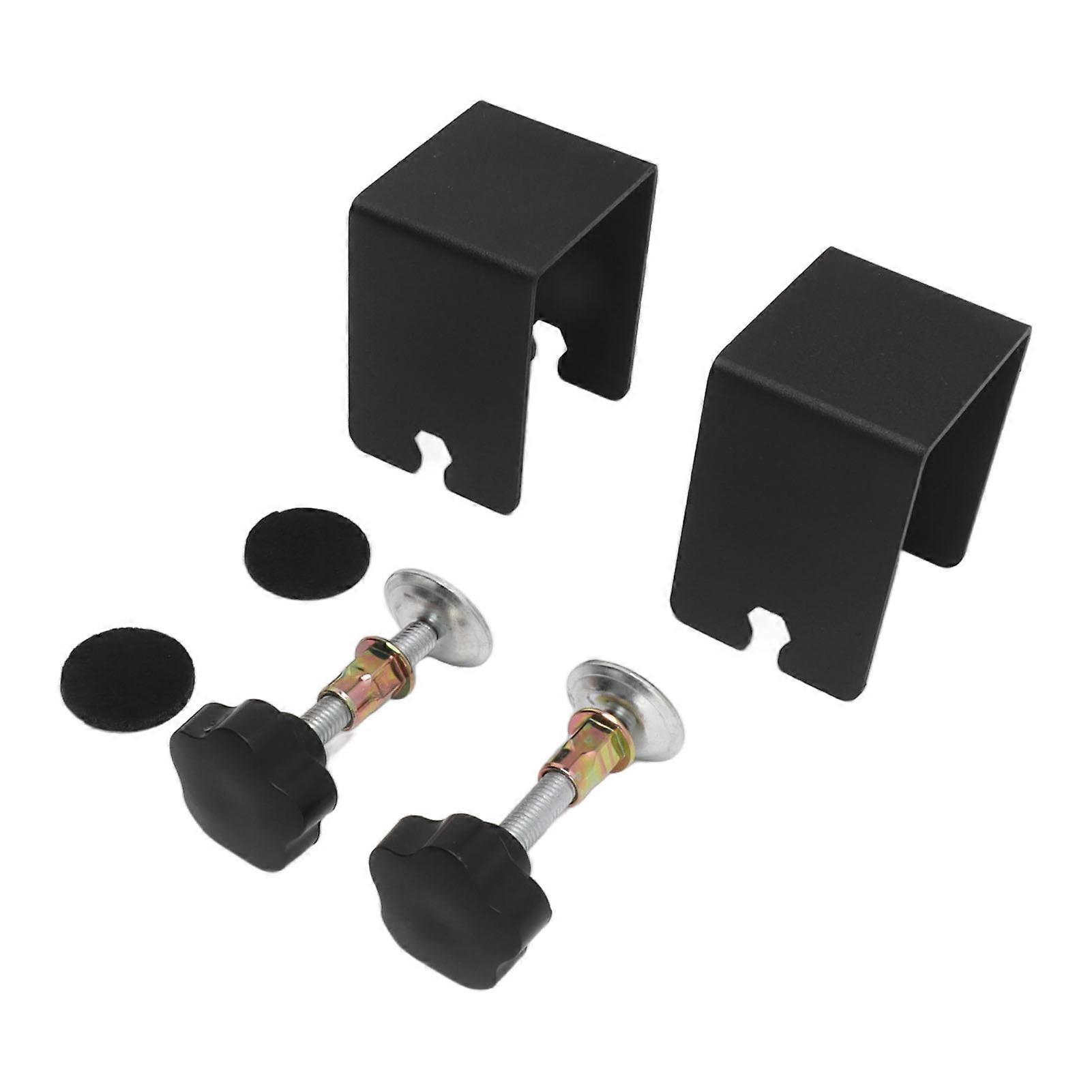 Black Drawer Front Installation Clamps 2PCS Electrostatic Spraying Cabinet Front Installation