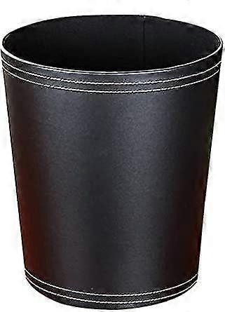 leather trash can, garbage bin or recycling bin for home or office, trash bin for storing and contai