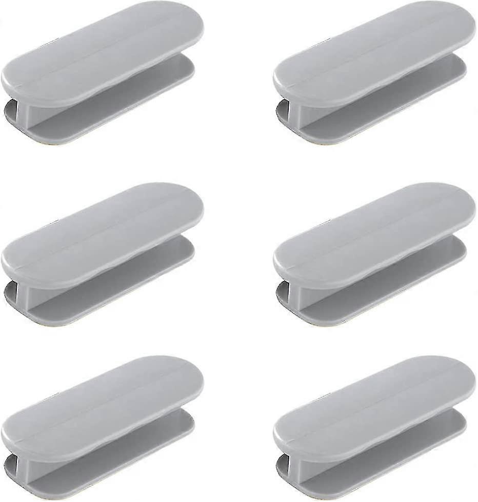 Cabinet Door And Window Sticker Handle Refrigerator Handle (gray) 6 Pieces(yu-1)