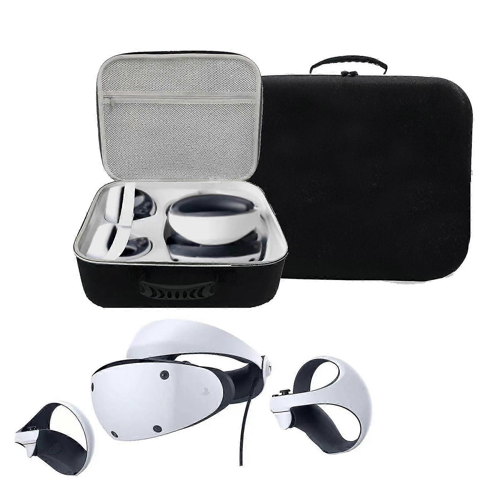 Eva Hard Carrying Case For PS VR2, Portable Travel Storage Bag Organizer Compatible For PS VR2 Headset & Controllers