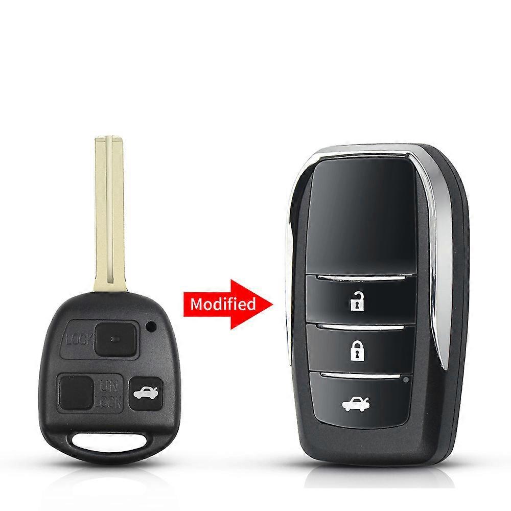 2/3 knoppen Gewijzigde Flip Folding Remote Key Shell voor Lexus RX300 LS400 LS430 ES330 SC430 IS300 LX470 RX330 RX350 GS300