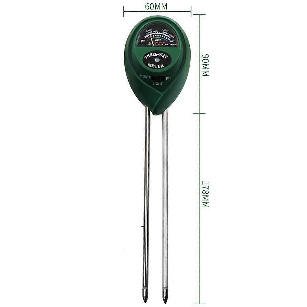 3 in 1 Soil PH Meter Sunlight PH Tester Garden Flower Soil Moisture Sensor Meter Plants Acidity Humidity PH Monitor Analyzer-3 in 1
