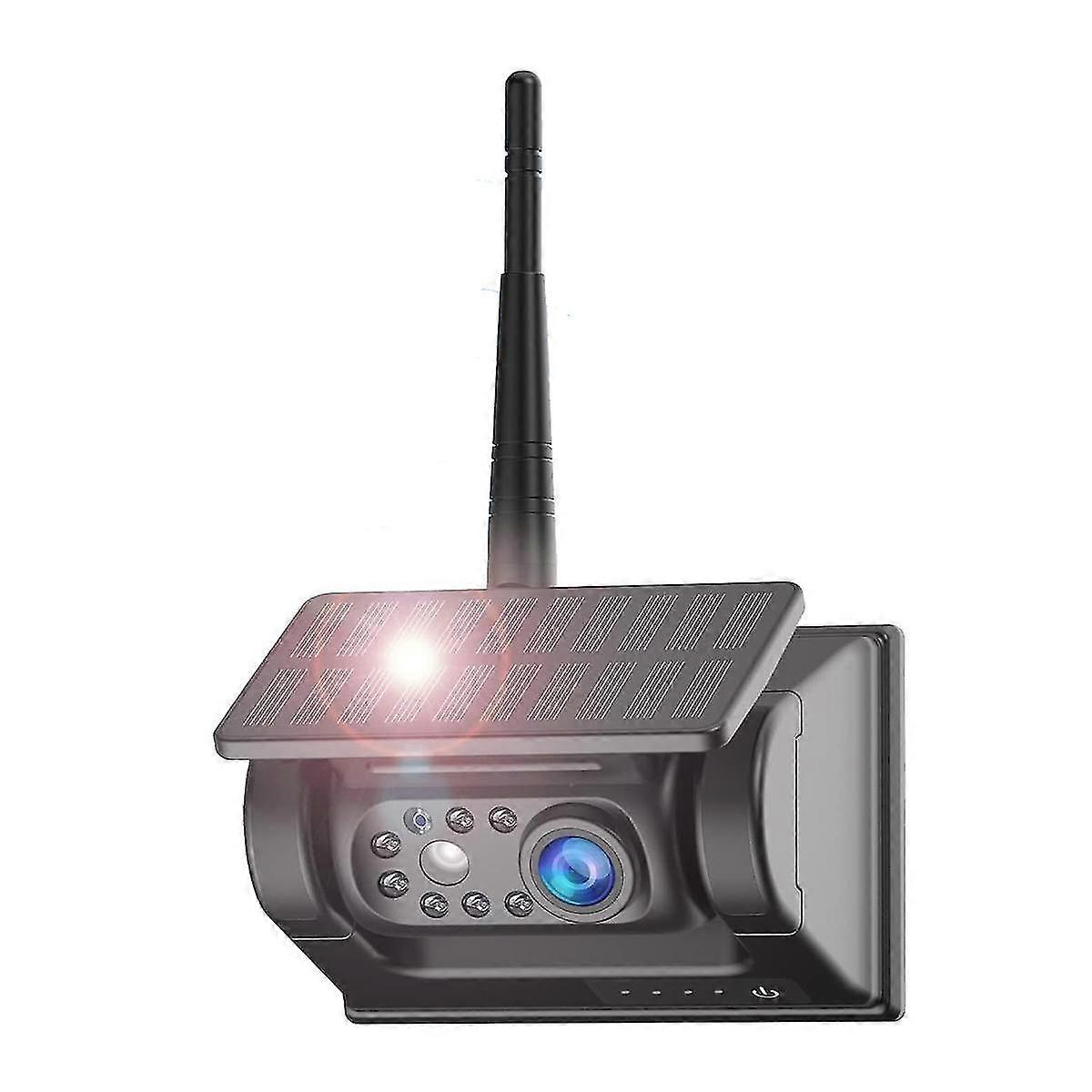 ソーラーワイヤレスバックアップカメラ、1080P 5G WIFIワイヤレスバックアップリア/フロントビューカメラ車用防水磁気カメラ