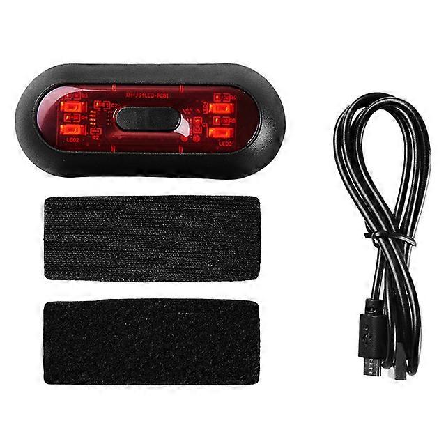 Waterproof Helmet Light Multifunction Motorcycle Helmet Light Usb Charging Bicycle Taillight Flash Light Warning Light Practical