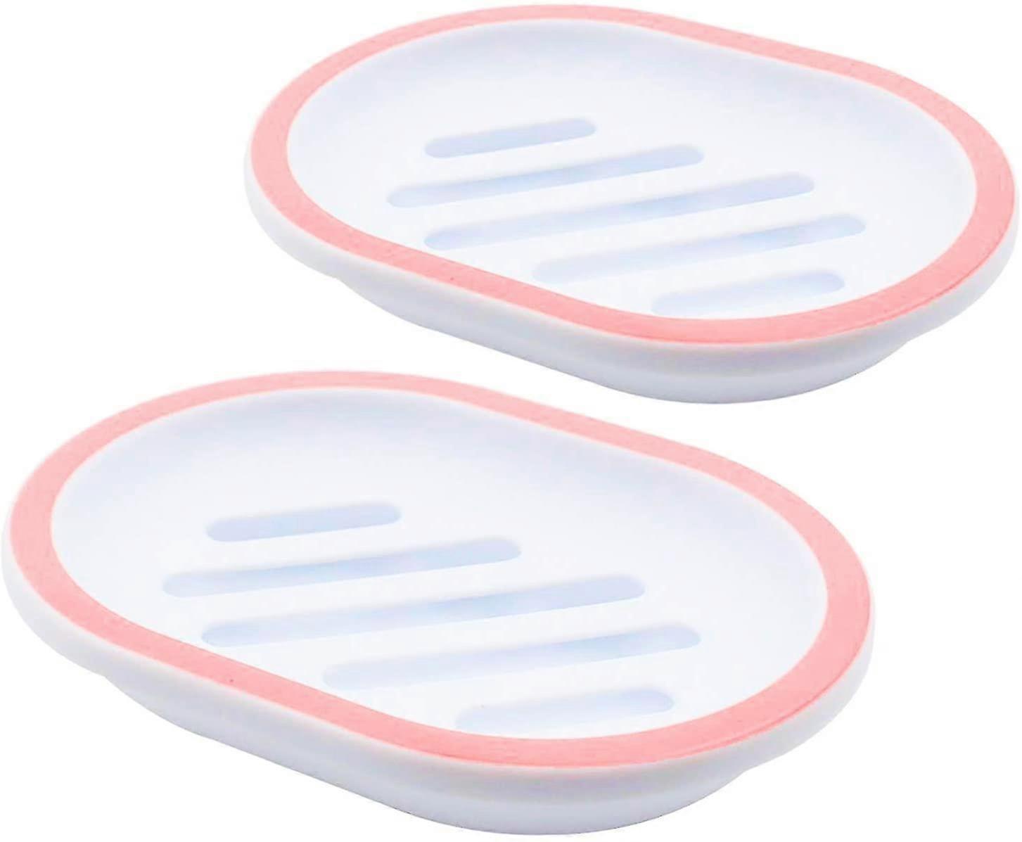 2-piece Soap Dish, With Drain Pipe, Soap Holder, Soap Dispenser, Easy To Clean, Dry