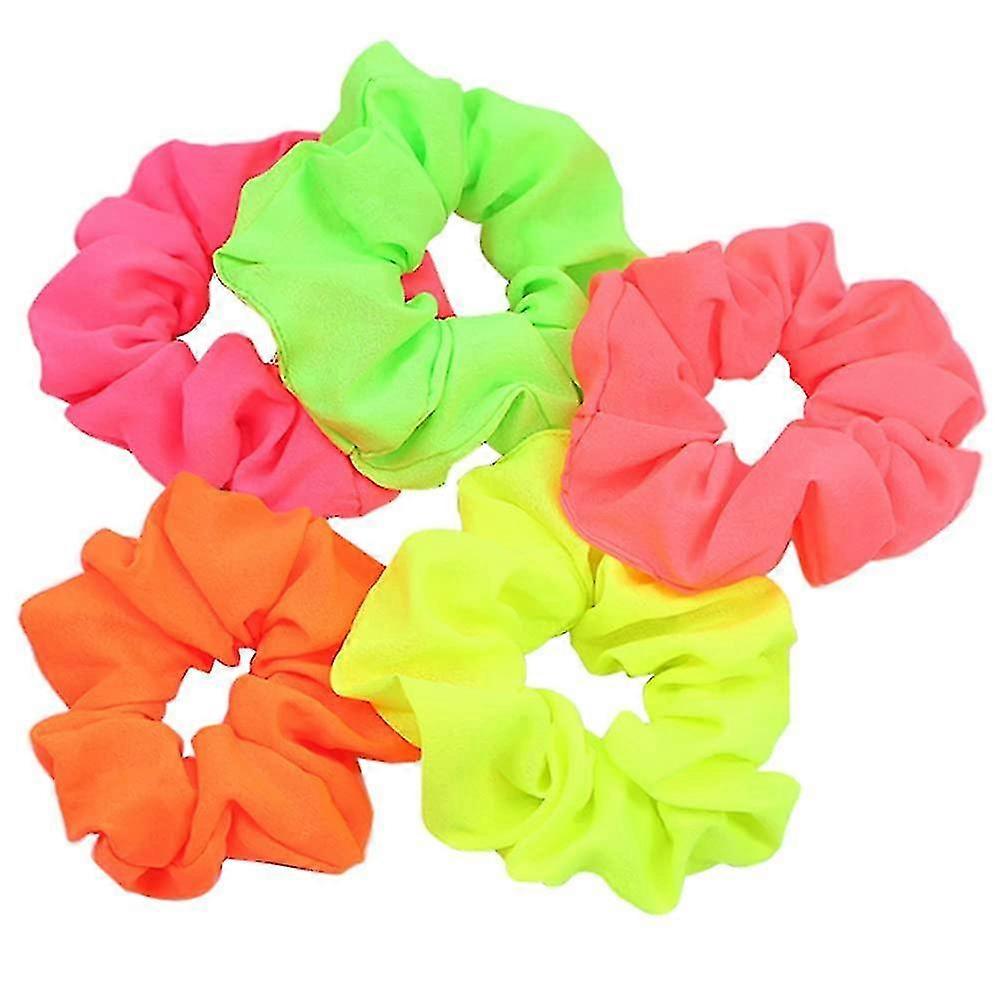 7pcs Fluorescent Ties Interlock Bands Tie