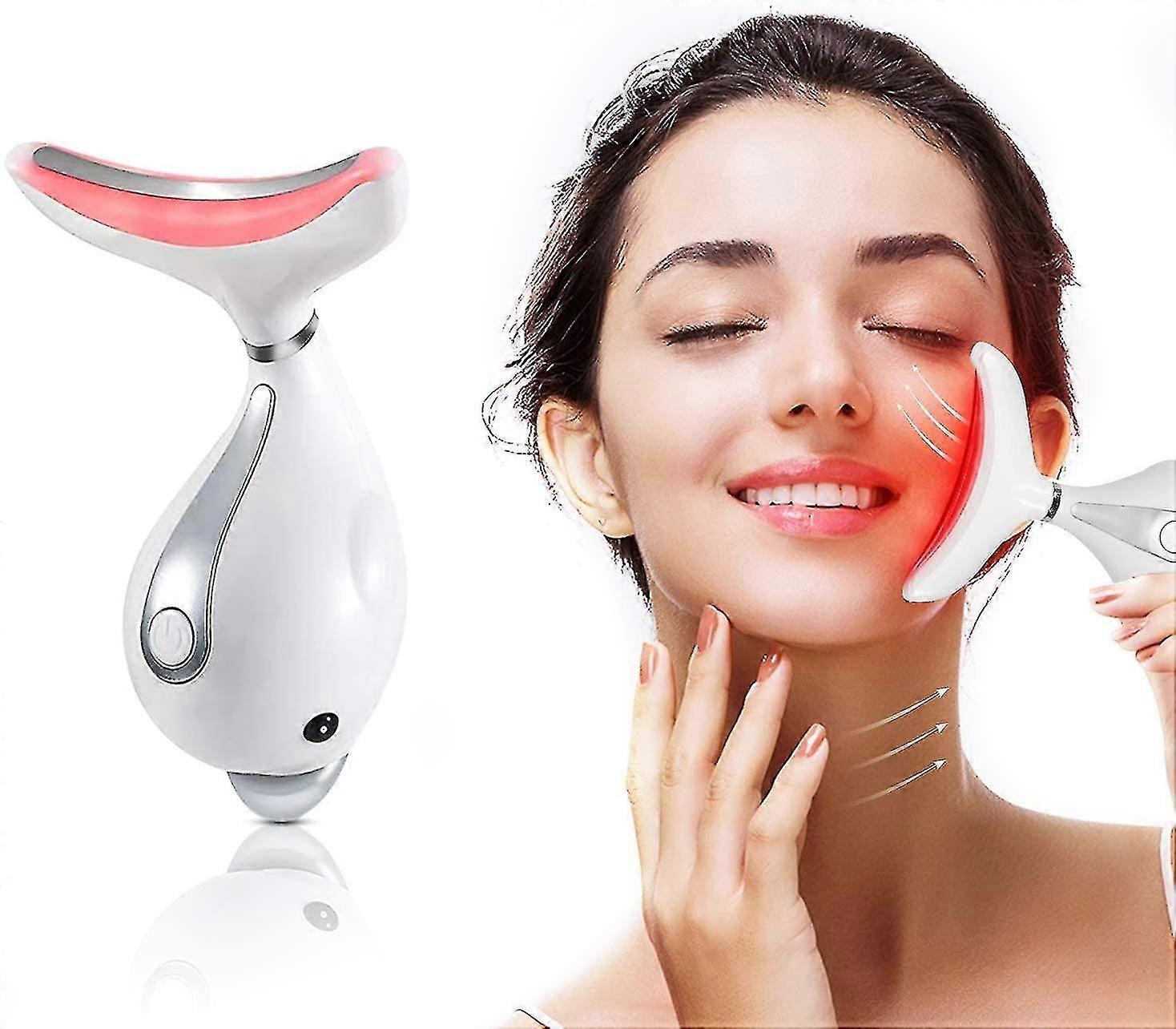 Face Neck And Eye Massager 3 Modes For Anti-wrinkle Anti-aging Firming Rejuvenation With Usb Rechargeable