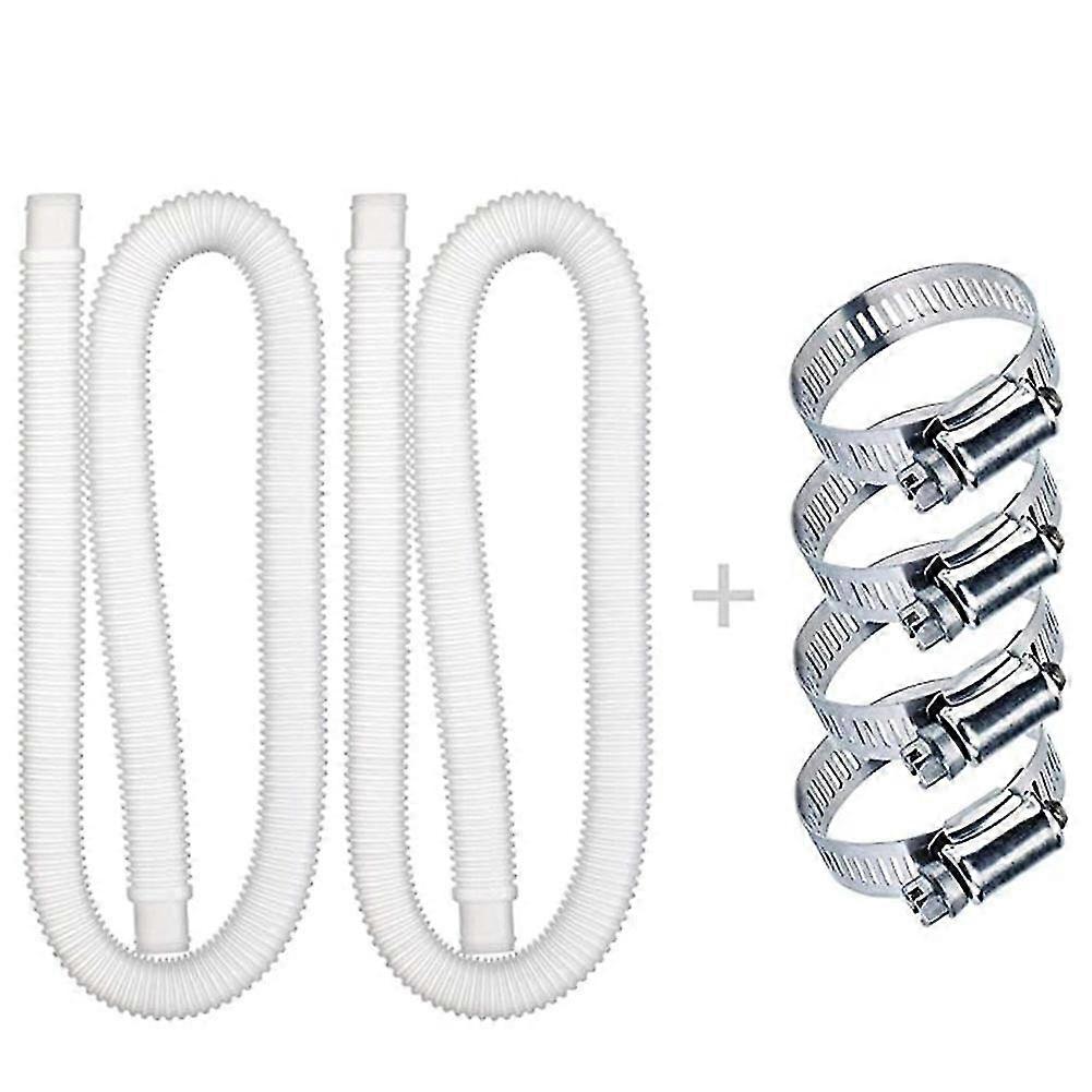 1/2 Pcs Replacement Hose For Above Ground Pools 1.25 Inch-2pcs