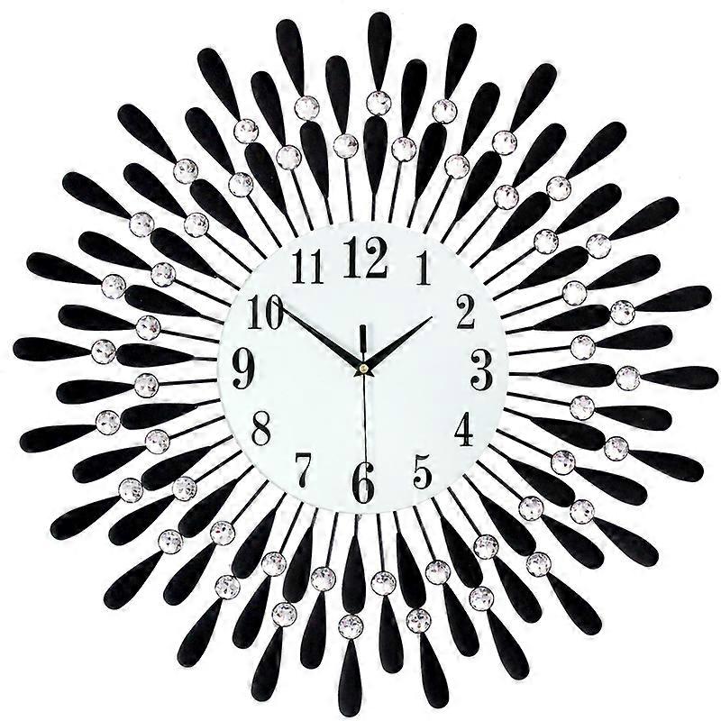 Diamond decoration wall clock, electronic quartz clock, modern clock
