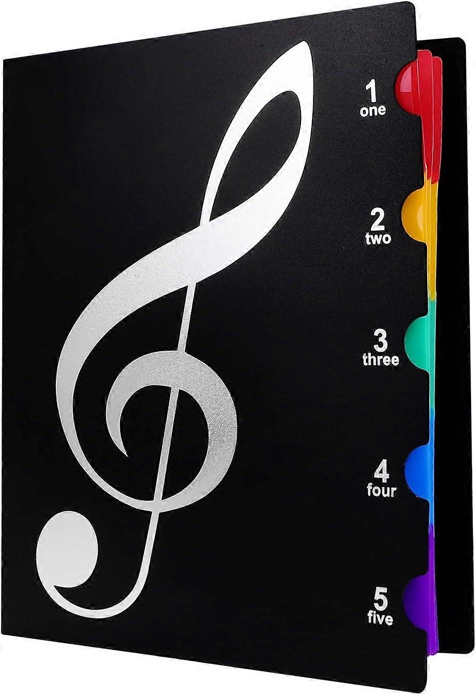 2025 Suitable Document Folder A4 Music Folder Multifunctional Sheet Music Holder 20 Sheets Storage Folder