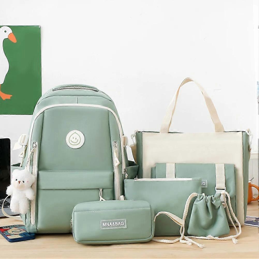 New high-end backpack suitable for women, versatile five piece casual computer backpack